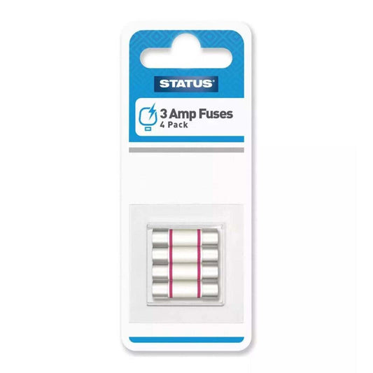 This image shows product 3 Amp Fuses Pk4