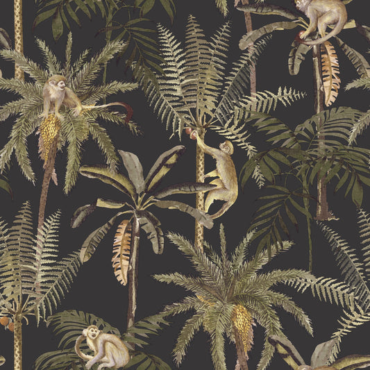 Holden Wallpaper 91102 Ateles Charcoal 