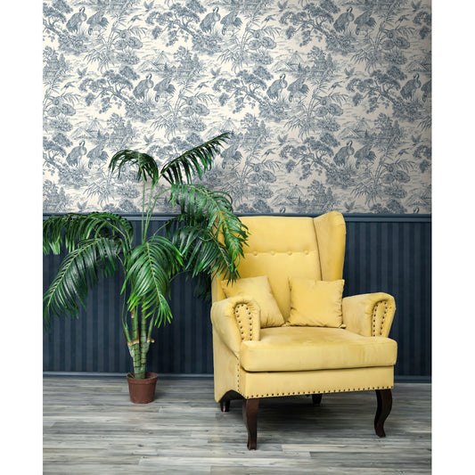 Holden Wallpaper 91705 Natoru Navy Cream 