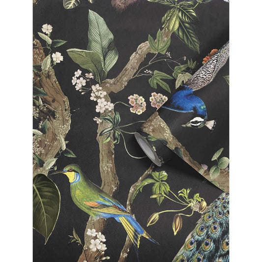 Holden Wallpaper 91741 Cassia Charcoal 