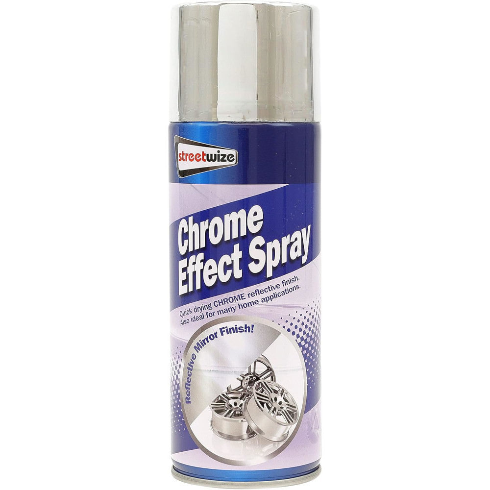 Streetwize Wheels Spray Paint Chrome Effect 400ml 