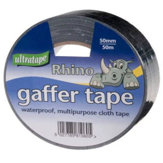 Rhino Gaffer Tape Black 10m