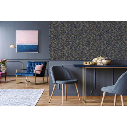 Arthouse Wallpaper 871402 Botanica Leaf Navy 