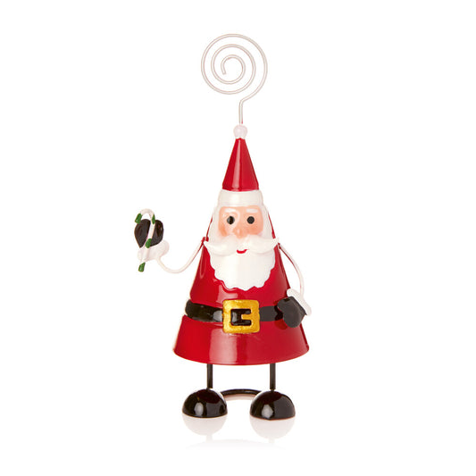 Metal Santa Card Holder