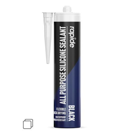 Rapide All Purpose Silicone Sealant Black 