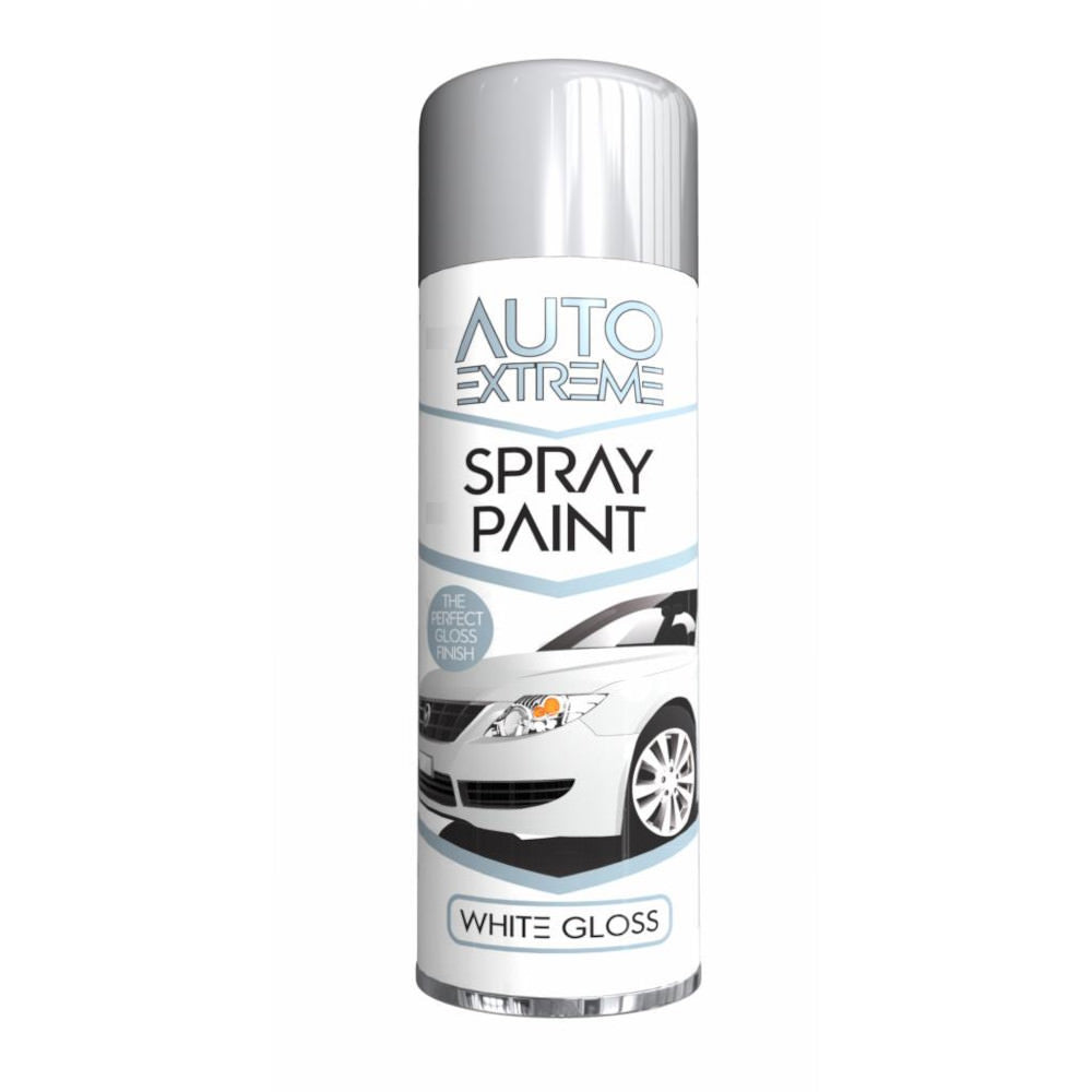 Auto Extreme Spray Paint Gloss White 250ml Gloss