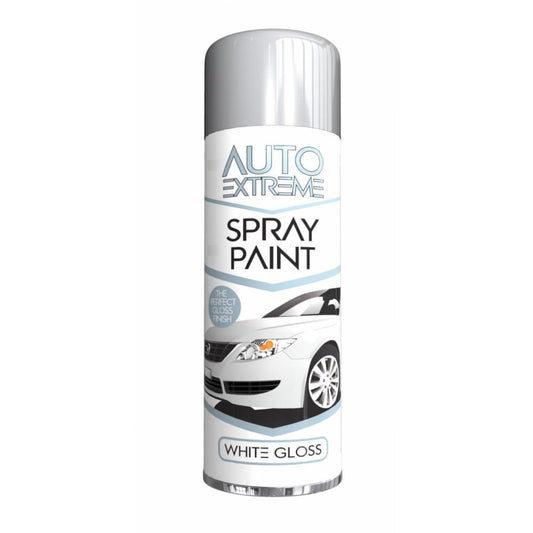 Auto Extreme Spray Paint Gloss White 250ml Gloss