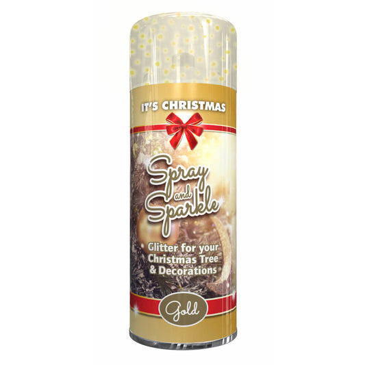 It's Christmas Spray & Sparkle Glitter Gold 200ml