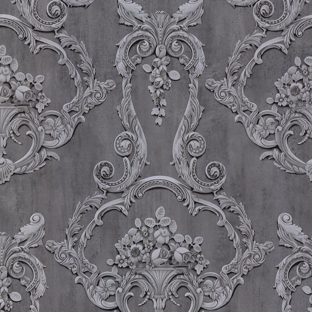 Debona Wallpaper 6215 Debona Grosvenor Anthracite 