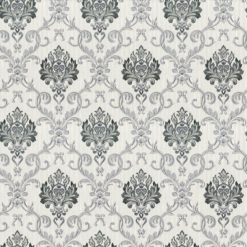 Debona Wallpaper 5022 Duplex Damask Grey 