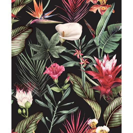 Debona Wallpaper 5070 Flora Black 