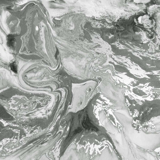 This image shows product Muriva Wallpaper 166501 Elixir Marble Grey and Silver Metallic
