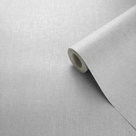 This image shows product Muriva Wallpaper 173531 Linen Texture Effect Grey  Darcy  James
