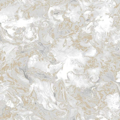 This image shows product Muriva Wallpaper 166506 Elixir Marble Grey Gold