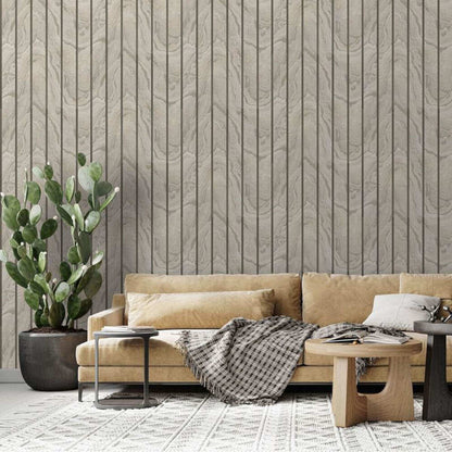 This image shows product Muriva Wallpaper 193501 Woodgrain Panel Natural
