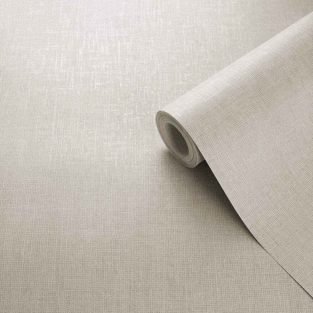 This image shows product Muriva Wallpaper 173536 Linen Texture Cream Darcy James