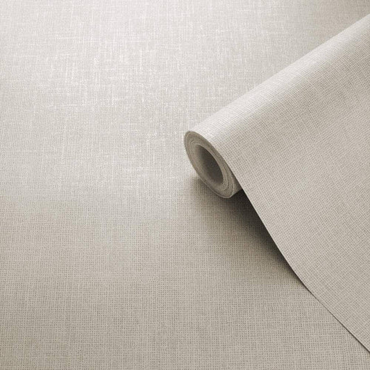 This image shows product Muriva Wallpaper 173536 Linen Texture Cream Darcy James