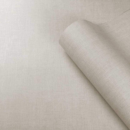 This image shows product Muriva Wallpaper 173536 Linen Texture Cream Darcy James