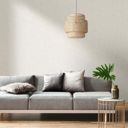 This image shows product Muriva Wallpaper 173536 Linen Texture Cream Darcy James