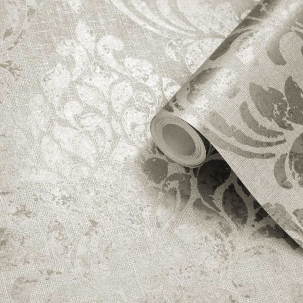 This image shows product Muriva Wallpaper 173514 Eleanor Damask Cream