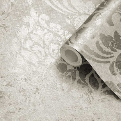 This image shows product Muriva Wallpaper 173514 Eleanor Damask Cream