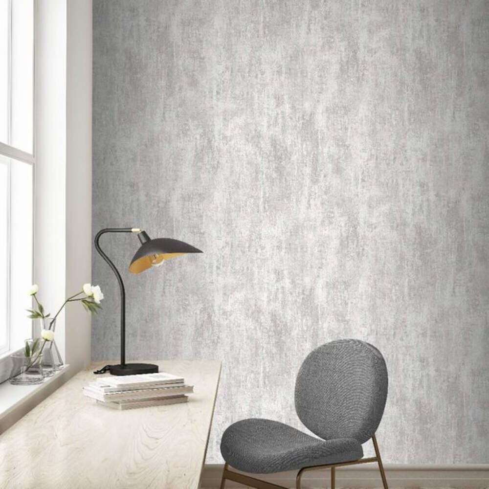 This image shows product Muriva Wallpaper 209101 Phelan Texture Blown Vinyl Grey