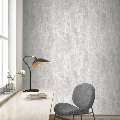 This image shows product Muriva Wallpaper 209101 Phelan Texture Blown Vinyl Grey