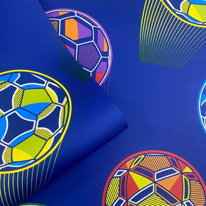 This image shows product Muriva Wallpaper 165573 Catherine Lansfield Bright Football Blue