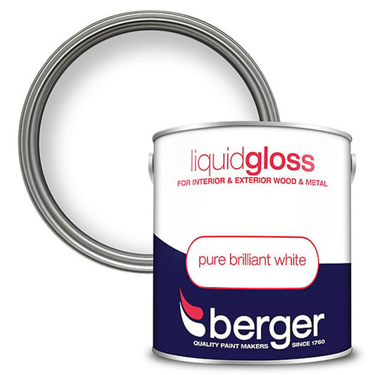 Berger Liquid Gloss Pure Brilliant White 2.5L White