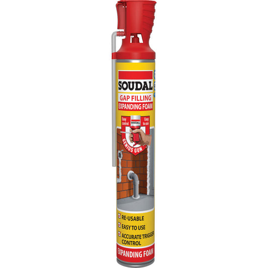 Soudal Gap Filling Foam Genius Gun Champagne 